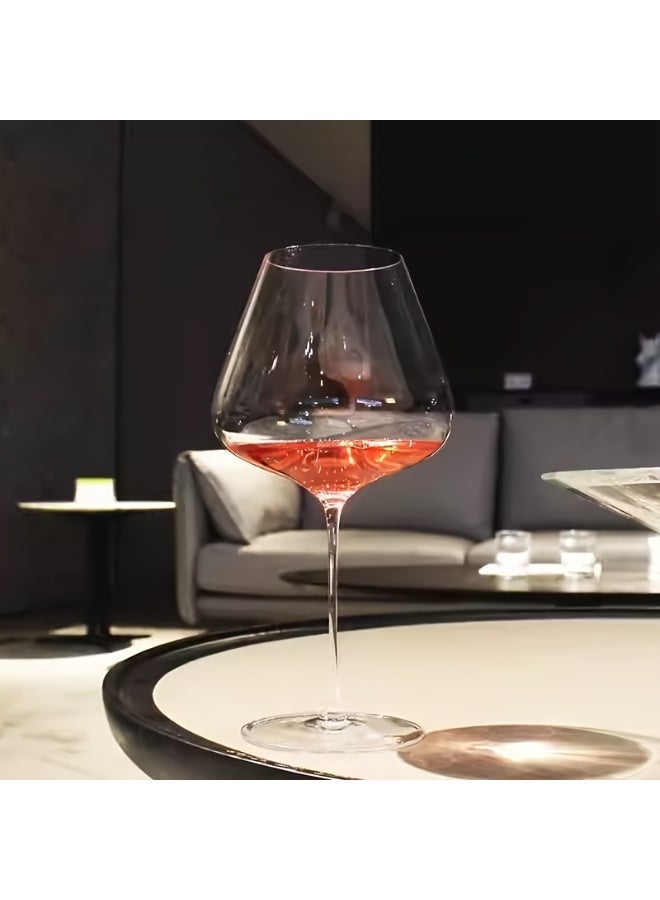 Hand-Blown Ultra Thin Crystal Wine Glasses Set of 2, 930ml Large Bowl Long Stemmed Glassware Lead-Free - for Daily Use, Wedding Anniversary or Birthday - Image 3