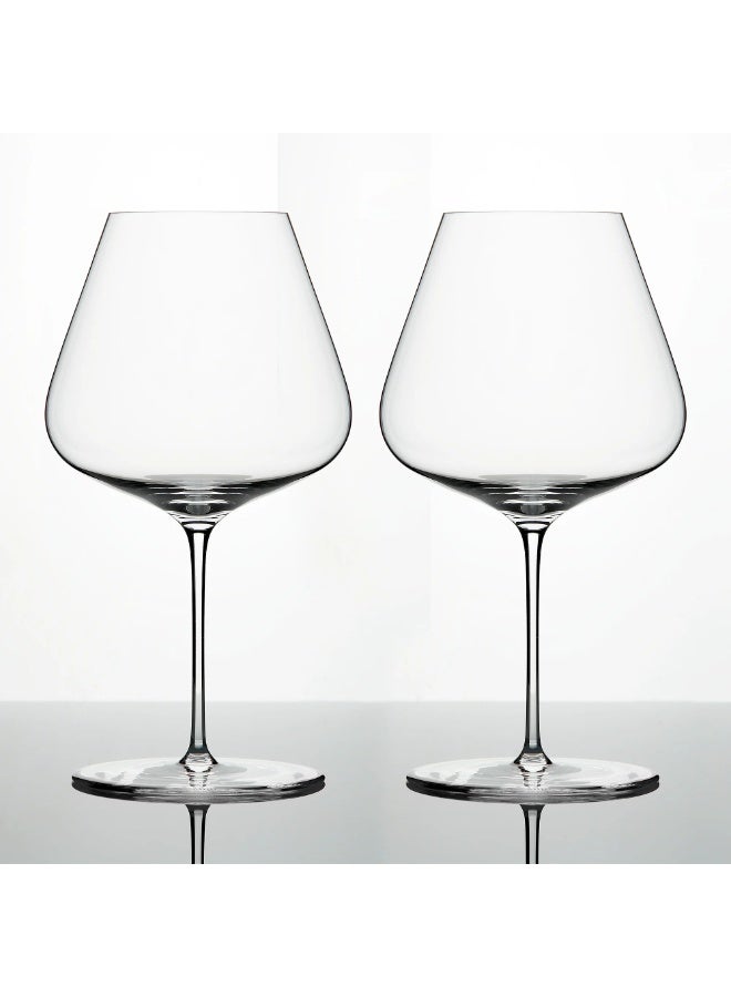 Hand-Blown Ultra Thin Crystal Wine Glasses Set of 2, 930ml Large Bowl Long Stemmed Glassware Lead-Free - for Daily Use, Wedding Anniversary or Birthday - Image 1