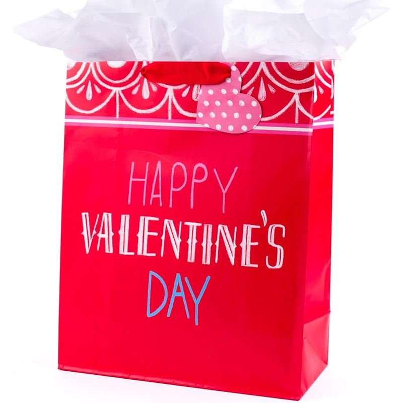 Hallmark 15 Extra Large Gift Bag with Tissue Paper (Happy Valentine's Day) - Image 3