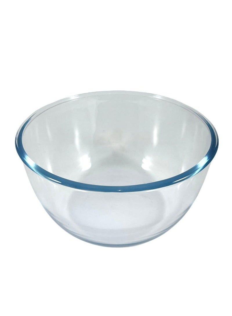 Homemaker Elegant Turkish-Designed Glass Mixing & Baking Bowl – 2L Capacity, Clear – 20.4 cm Diameter, 10.2 cm Height – Premium Quality for Everyday Use - Image 1