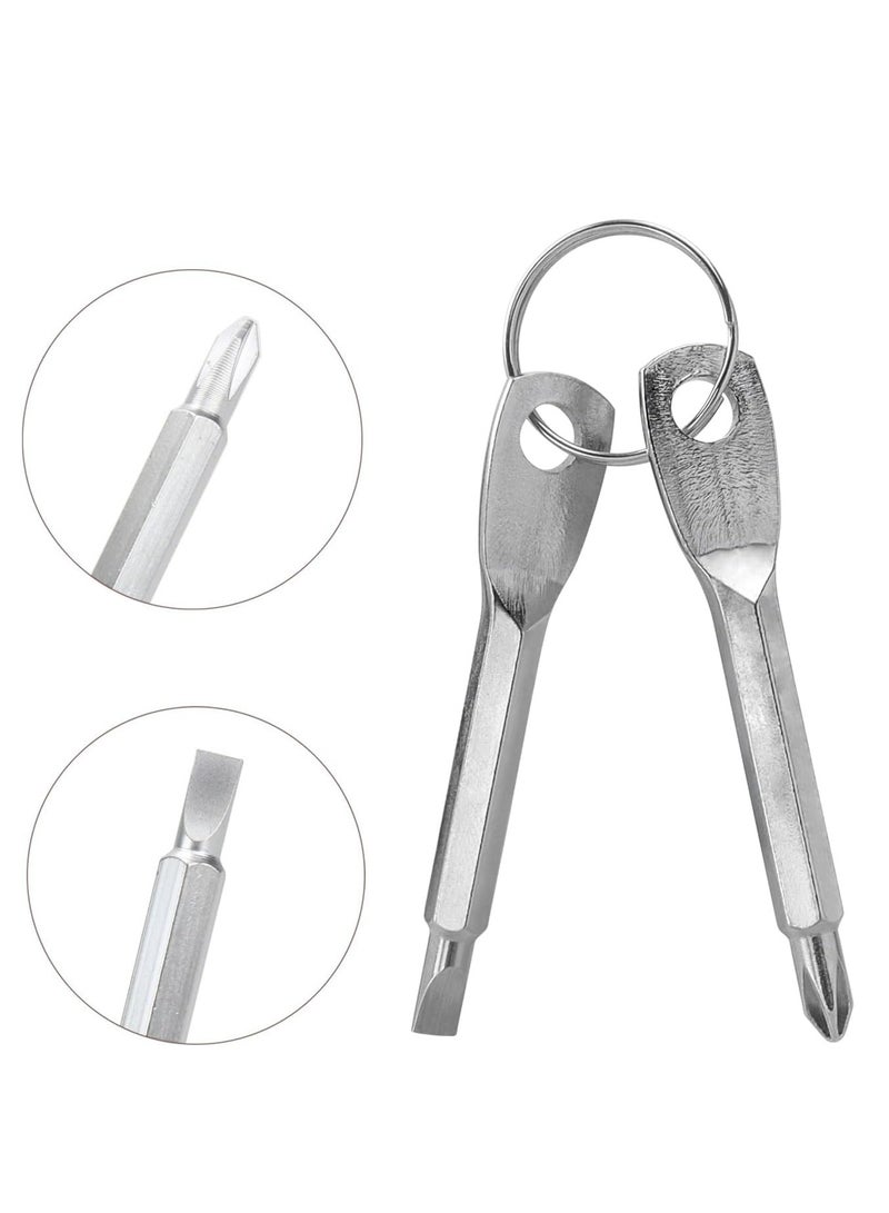 Oasisgalore 8 Pieces Pocket Keychain Screwdrivers，Pocket Screwdriver Set Repairing Tool with Keyring  - Image 2