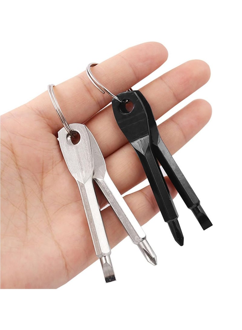Oasisgalore 8 Pieces Pocket Keychain Screwdrivers，Pocket Screwdriver Set Repairing Tool with Keyring  - Image 4