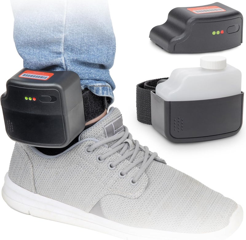 GoPong Ankle Monitor Flask (5 oz) - Hidden Alcohol Flask - Funny Liquor Gift for House Arrest Bracelet Prop - Image 1