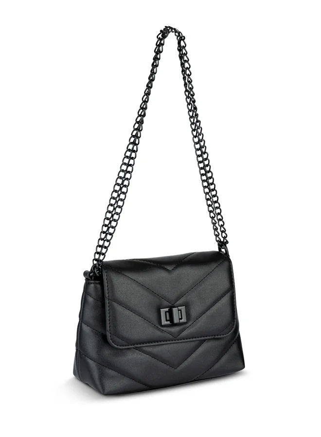 فينتشي حقيبة كتف مبطنة بسلسلة نسائية