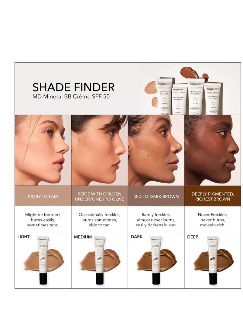 MDSolarSciences - MDSolarSciences Crème Mineral Beauty Balm SPF 50 OilFree Tinted Matte BB Crème - Image 1