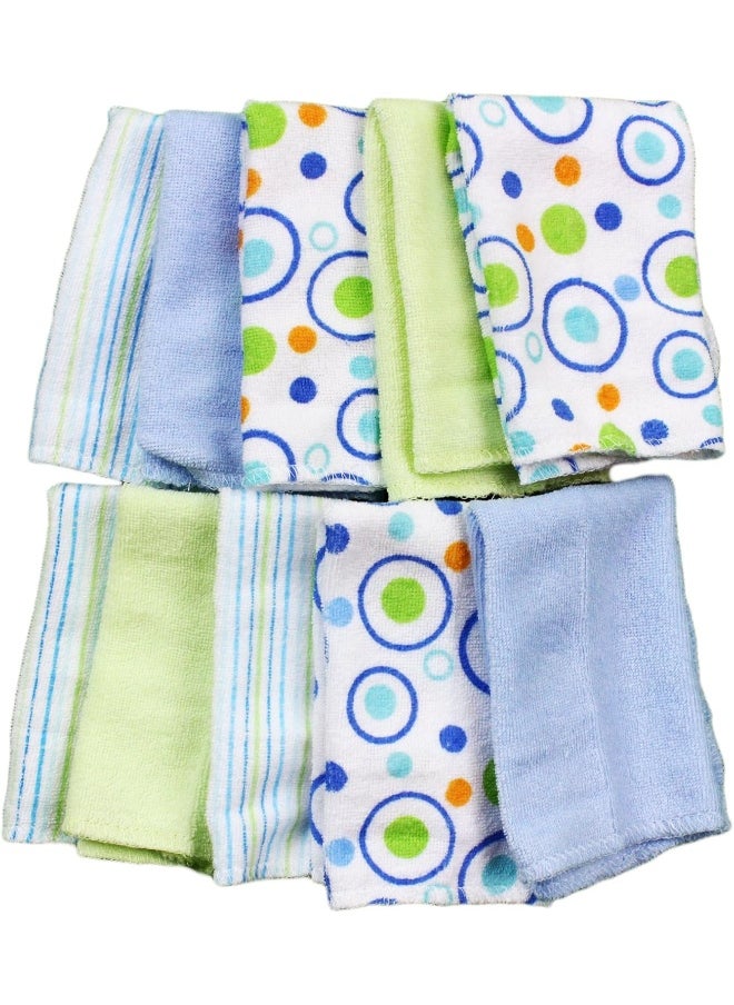 Spasilk Spasilk Soft Terry Bath For Newborn Boy or Girl - Pack of 10  - Image 2