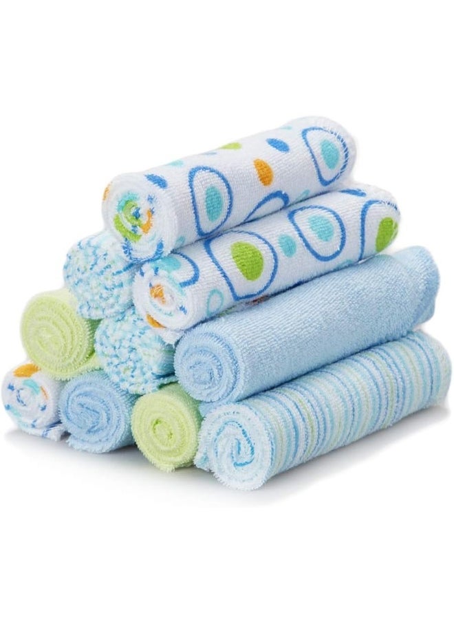 Spasilk Spasilk Soft Terry Bath For Newborn Boy or Girl - Pack of 10  - Image 1
