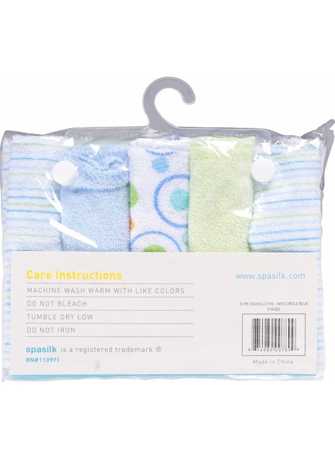 Spasilk Spasilk Soft Terry Bath For Newborn Boy or Girl - Pack of 10  - Image 4