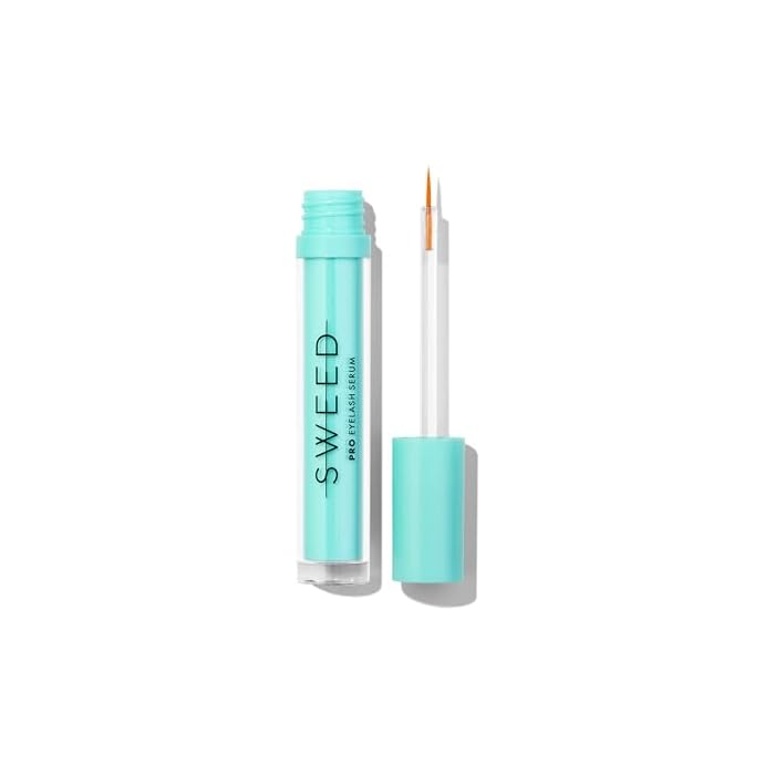 SWEED - Eyelash Growth Serum | Lengthens with Peptides, Biotin, Pumpkin Seed Oil + Keratin | Prostaglandin-Free | Vegan, Cruelty-Free, Clean Beauty (0.10 fl oz | 3 ml)