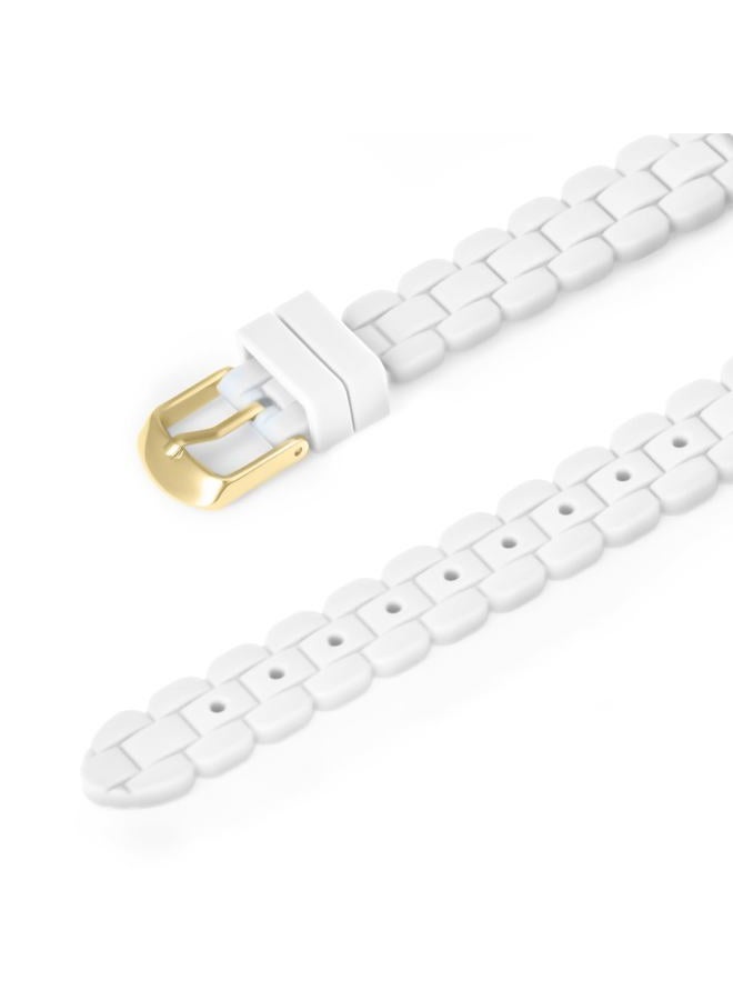 Bisley Women Watch White Watch Silicone Strap Watch - Image 3