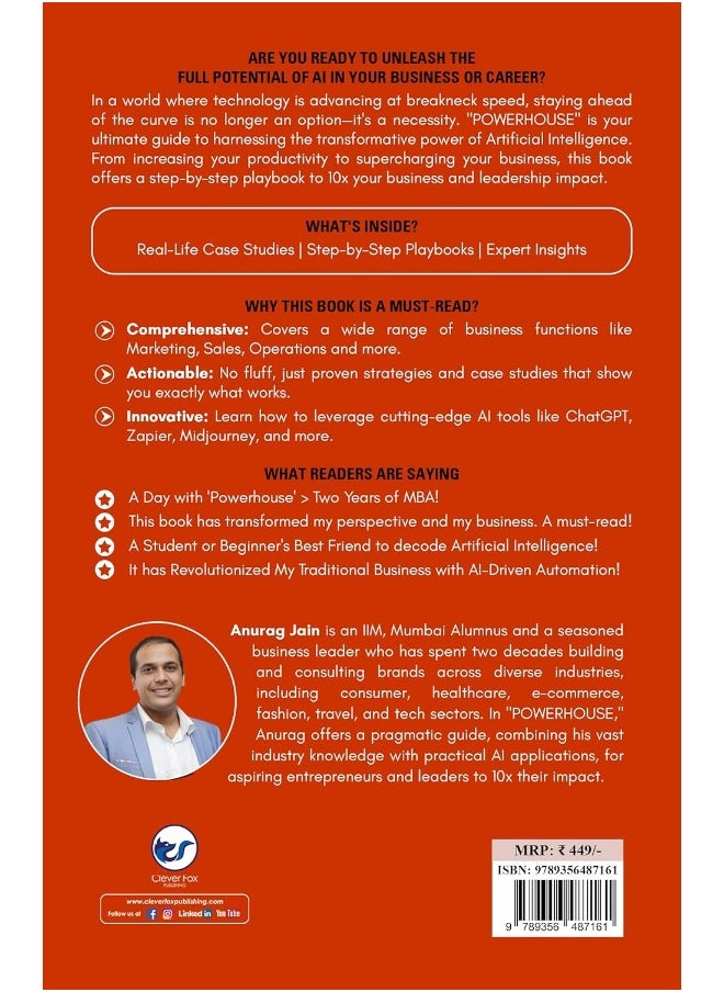Powerhouse: 10 Plug-and-Play Artificial Intelligence Driven Business Ideas and Strategies for Aspiring Entrepreneurs and Leaders
