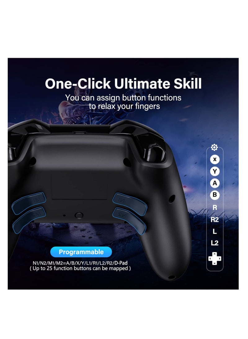 Wireless Switch Pro Controller for Nintendo Switch Lite OLED with LED Light Multi-Platform Gamepad for Windows PC iOS Android - Image 5
