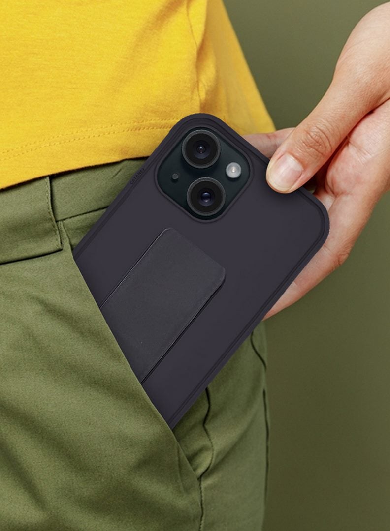 CATANES iPhone 15 Case Premium PU Leather Case with Stand Function Shockproof and Anti Scratch Finger Grip Case Cover  - Image 3