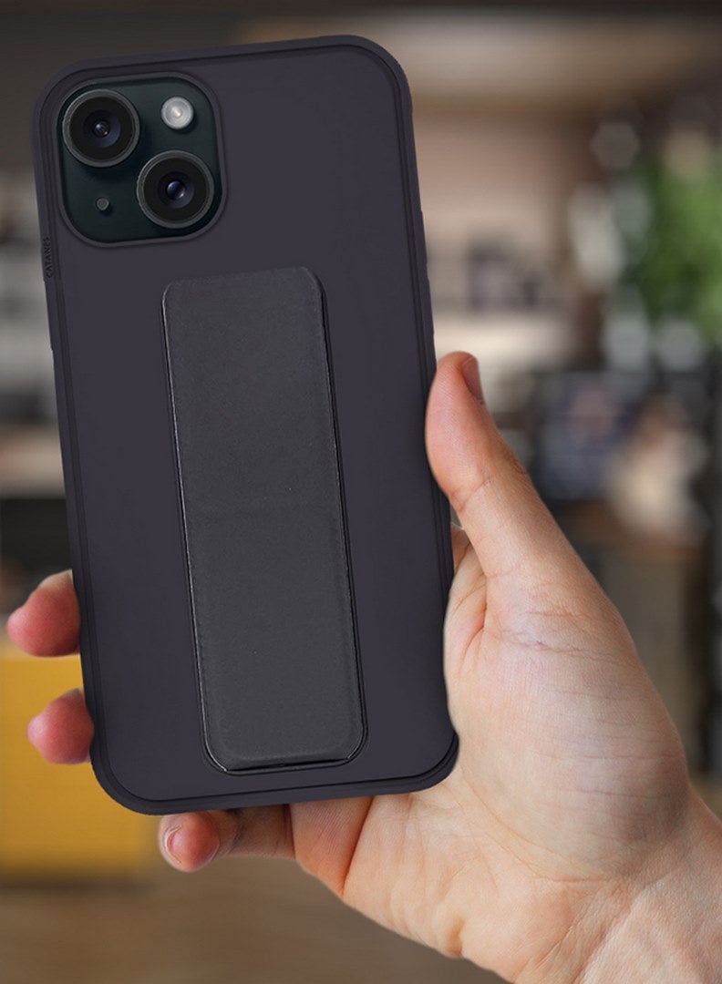 CATANES iPhone 15 Case Premium PU Leather Case with Stand Function Shockproof and Anti Scratch Finger Grip Case Cover  - Image 2