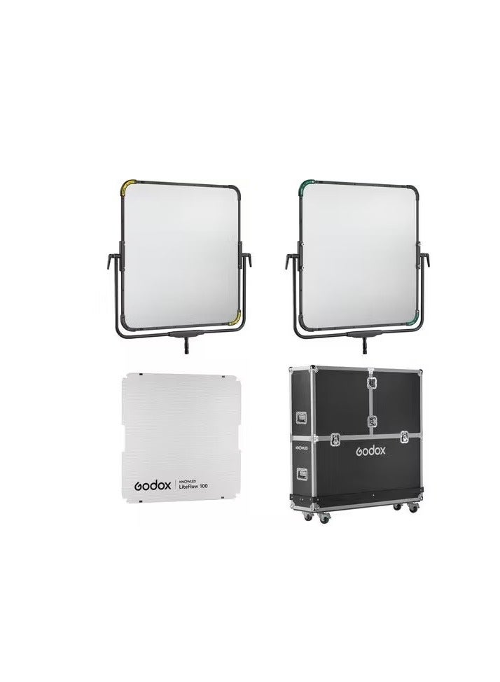 Godox KNOWLED LiteFlow 100 Double-Sided Reflector Travel Kit -  Liteflow 100 kit - Image 1