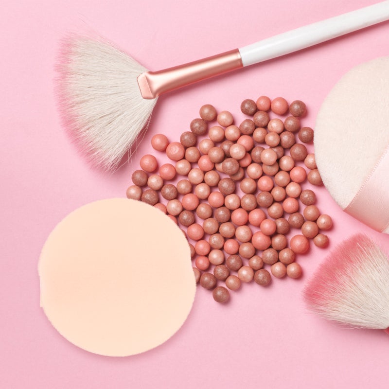 💄 علبة بودرة ع غطاء حك للإستخدا ال ح ول لل كياج - Image 5