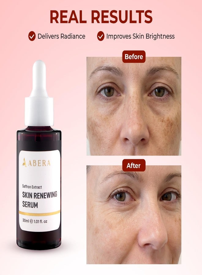 ABERA Renewing Saffron Serum, High-Potency Melasma Treatment for Face, Dark Spot Remover, Anti-Aging Moisturizer with Hyaluronic Acid, Reduce Wrinkles, 2 BOXES + GIFT Grapefruit Hair Regrowth Serum - Image 4