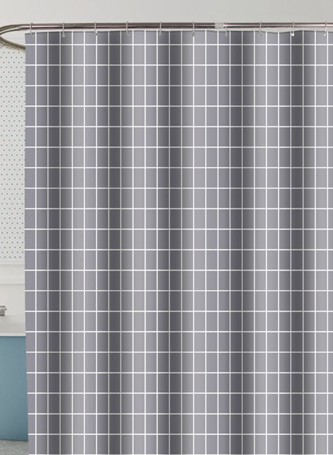 هومار كيت بطانة الدش ، ستارة الحمام للماء المضادة للقالب الحديثة الحد الأدنى من الأزياء ستارة للحمام وحوض الاستحمام ، لا رائحة كيميائية ، مع ثقوب جروميت معدنية مقاومة للصدأ 70 واط × 78 ساعة بوصة - Image 2