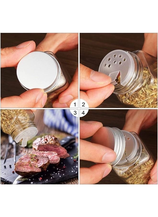 Sharpdo Glass Spice Jars - Square Containers for Food Storage with Lids  - Image 2