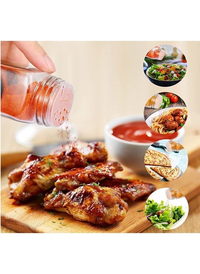 Sharpdo Glass Spice Jars - Square Containers for Food Storage with Lids  - Image 4