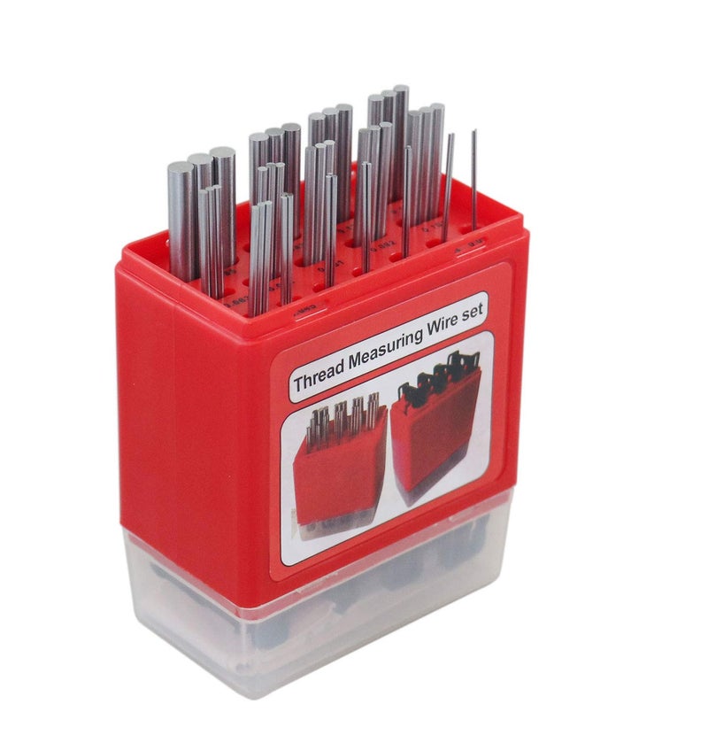 Accusize Industrial Tools U.S. and Metric Thread Measuring Wire Set with Thread Measuring Wire Holders, Eg06-1002 - Image 2