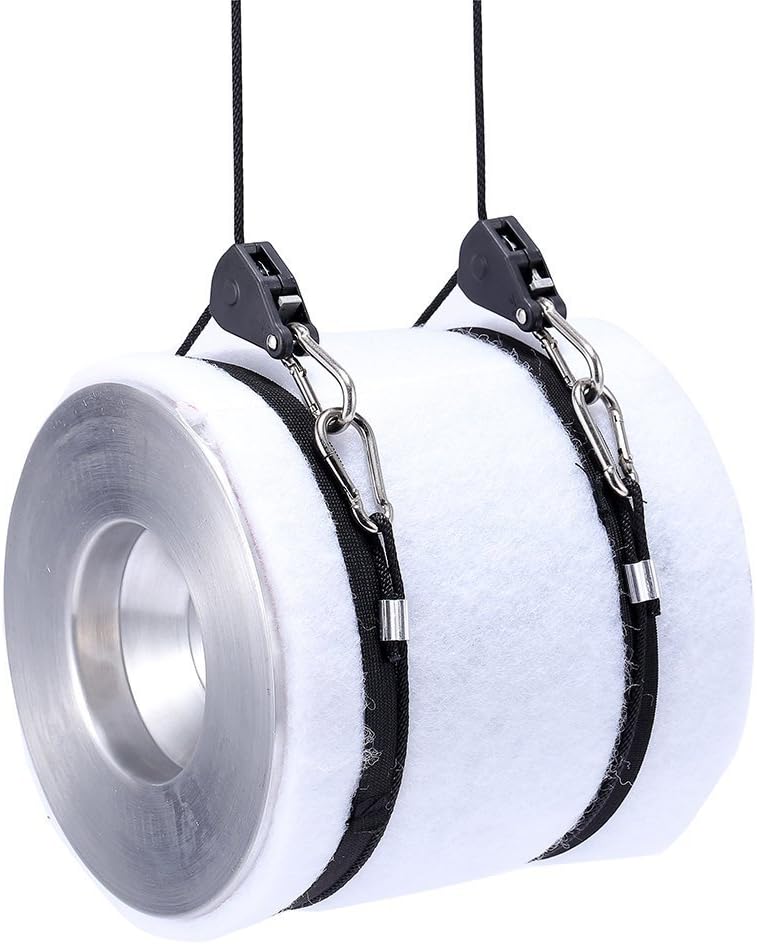 TopoGrow 24PCS/12 Pairs Adjustable Rope Hanger Ratchet Grow Light Hangers 1/8'' 150lb Reinforced Internal Gears Ratchets, Loose-Proof Design for Grow Lights - Image 3