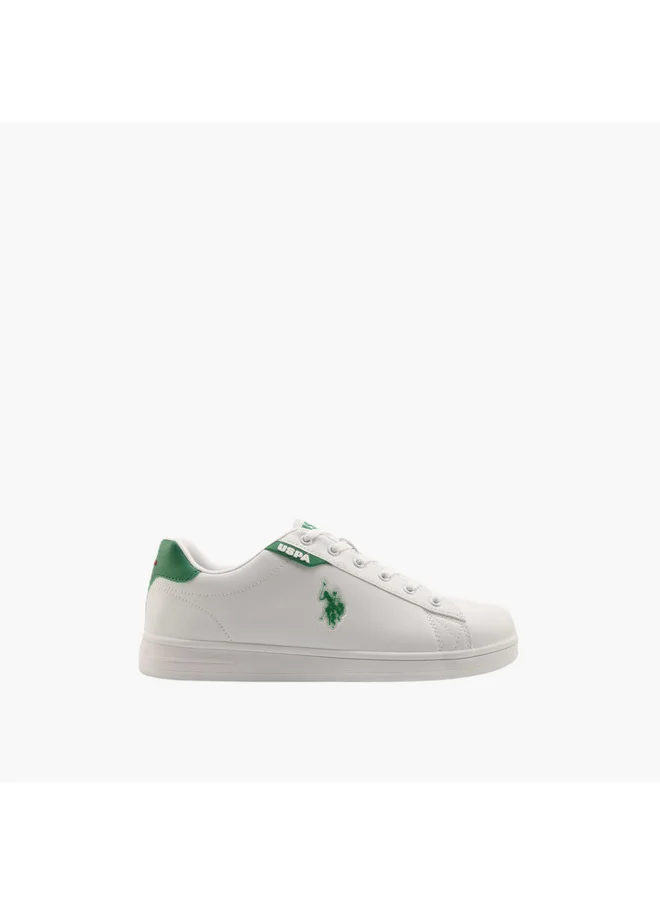U.S. Polo Assn. Men's Logo Embroidered Lace-Up Sneakers