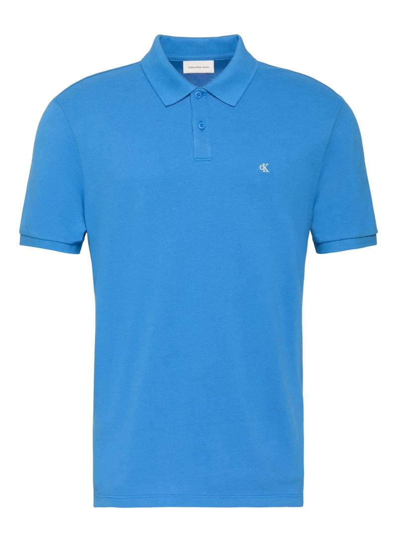 Calvin Klein Jeans  Cotton Piqué Polo Shirt for Men | Best Price UAE