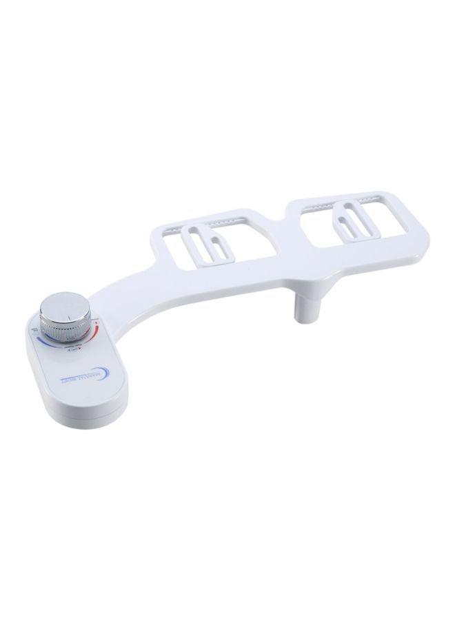 NIBEMINENT Adjustable Single Nozzle Toilet Bidet White - Image 1