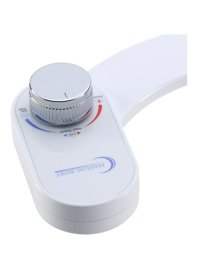NIBEMINENT Adjustable Single Nozzle Toilet Bidet White - Image 4