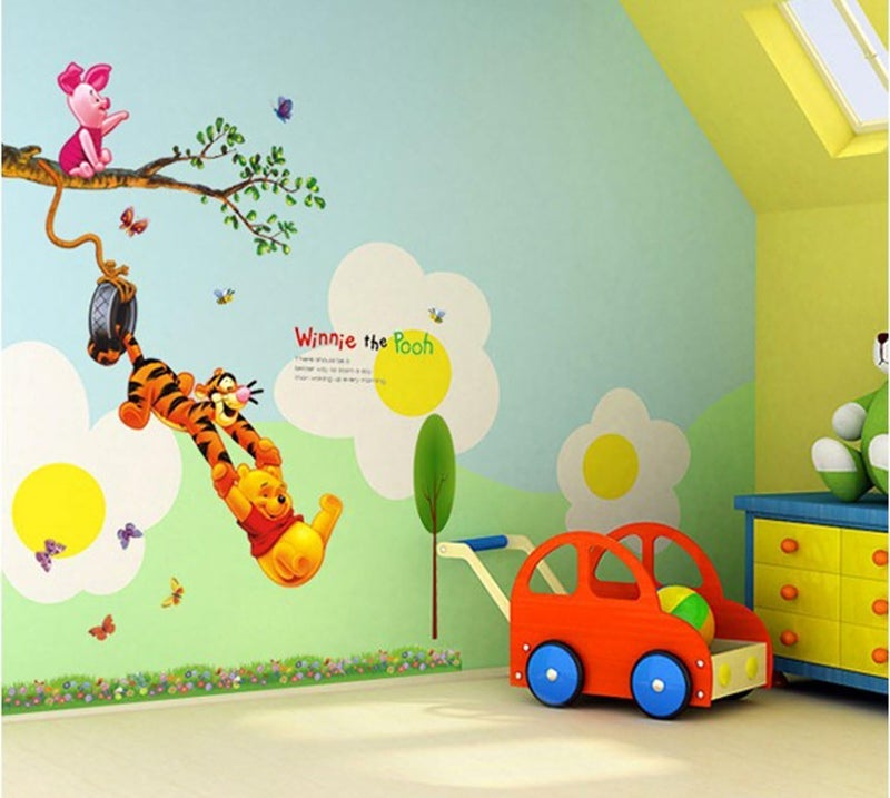 Asmi Collection Winnie the Pooh PVC Wall Stickers - Image 1