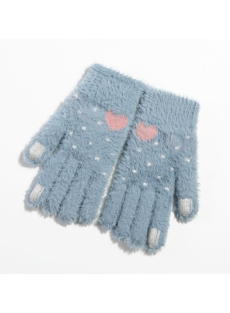 Golovejoy Women's Plush Thermal Knit Touchscreen Thick Gloves 