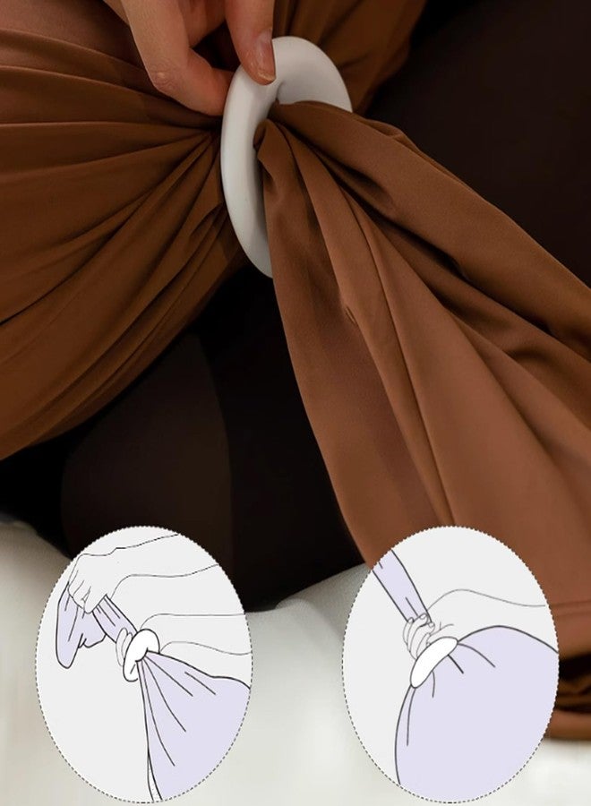 UtySty 2 Pack Pregnancy Pillows Adjustable Clips Silicone Maternity Pillow Clamp Adjuster End Locking Fastener for Pillowcase U Shaped Adjustable Pregnancy Pillow Cover Side Sleeper Body Pillows - Image 4