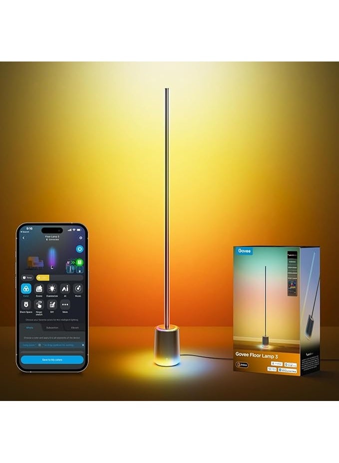 Govee Floor Lamp 3 with Luminblend+ Technology,RGBWWIC 2100lm Standing Lamp - Image 1