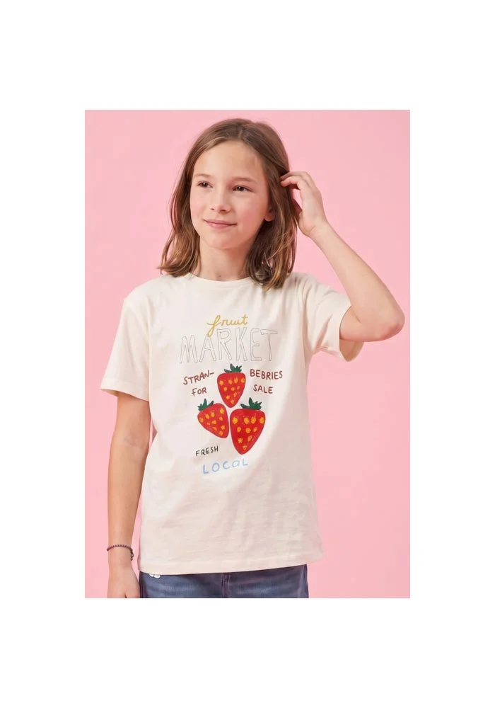 R&b Printed T-Shirt with Crew Neck and Short Sleeves