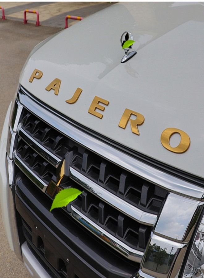 Generic Mitsubishi Pajero Bonnet Letter Gold  - Image 1