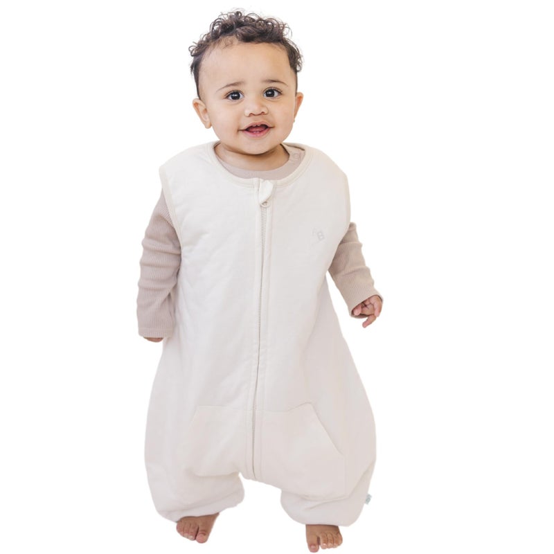 Tealbee Dreamsuit Toddler Sleep Sack with Feet 2T3T 12 TOG All Season Baby Wearable Blanket for Walkers Rayon made from Bamboo Organic Cotton Sleep Bag Undyed