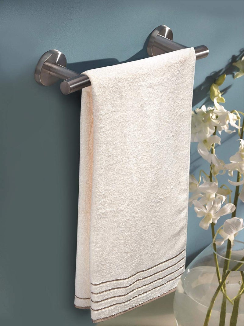 MarkHome 100 Cotton 500 GSM Zero Twist Anti Microbial Treated Simply Soft Ladies Towel Ivory - Image 1