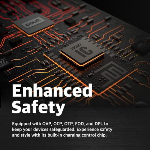 POUT H3 Wireless Charging Mouse Pad – Qi-Enabled Fast Charger Built into Sleek Desk Mat, Compatible with Phones, Earbuds & More(Latte Cream) - Image 5