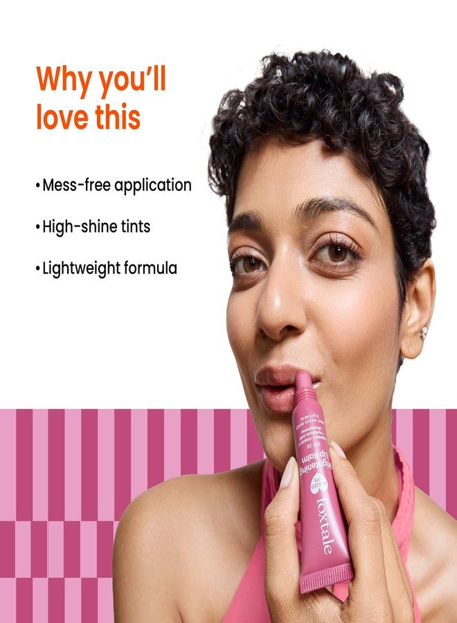 Foxtale SPF 30 Brightening Lip Balm for Dark Lips with Peptides & Vitamin C | Brightens | Hydrates | Tinted Lip Balm - Light Mauve Glaze 12gm - Image 4