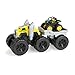 John Deere TOMY Monster Treads John Deere Roaring Rev Up Hauler Monster Truck Toy Set Includes Monster Truck Trailer and John Deere Gator Construction Toys with Hauling Action 3 Count - Image 2
