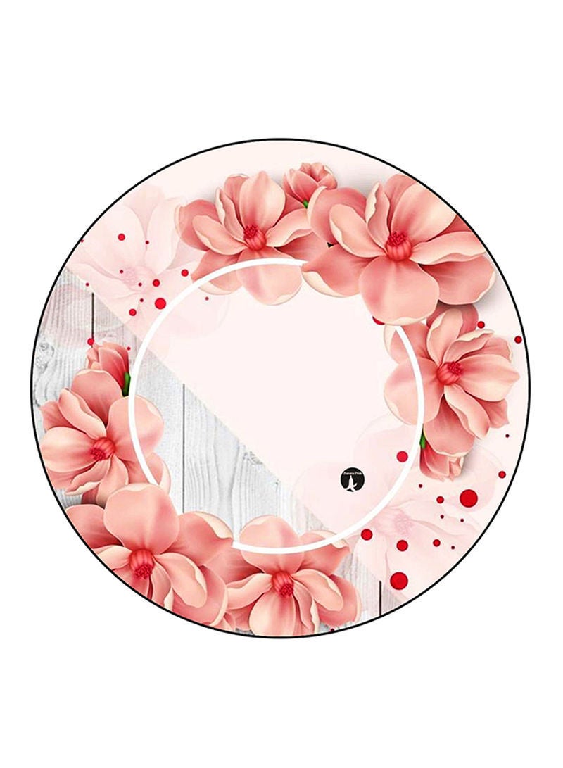 Flowers Printed Mouse Pad  Multicolour