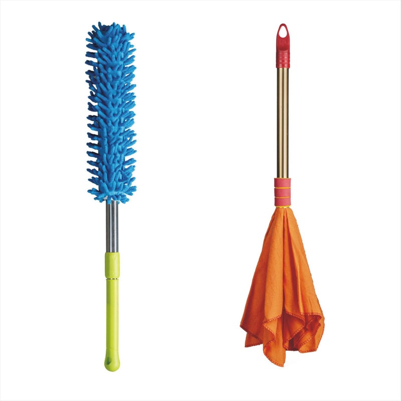 Vimal Microfiber Duster and Golden Handle Dust Mop Combo Set - Image 5