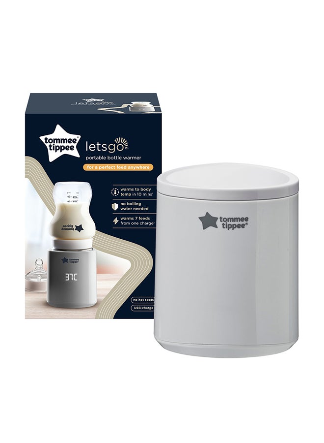 tommee tippee LetsGo Portable Electric Baby Bottle Warmer - Image 1