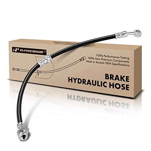 A-Premium Rear Driver and Passenger Brake Hydraulic Hoses Compatible with Select Hyundai Models - Santa Fe 2001 2002 2003 2004 2005 2006 - Replace# 5881226251, 5881226050(Pack of 2) - Image 1