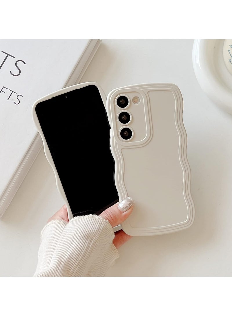 general Samsung Galaxy A35 5G Phone Case, Cute Wave Frame Slim Fit Shock Resistant Phone Bumper Cover Soft Beautiful Curly Wave Case Scratch Resistant TPU Case - Image 4