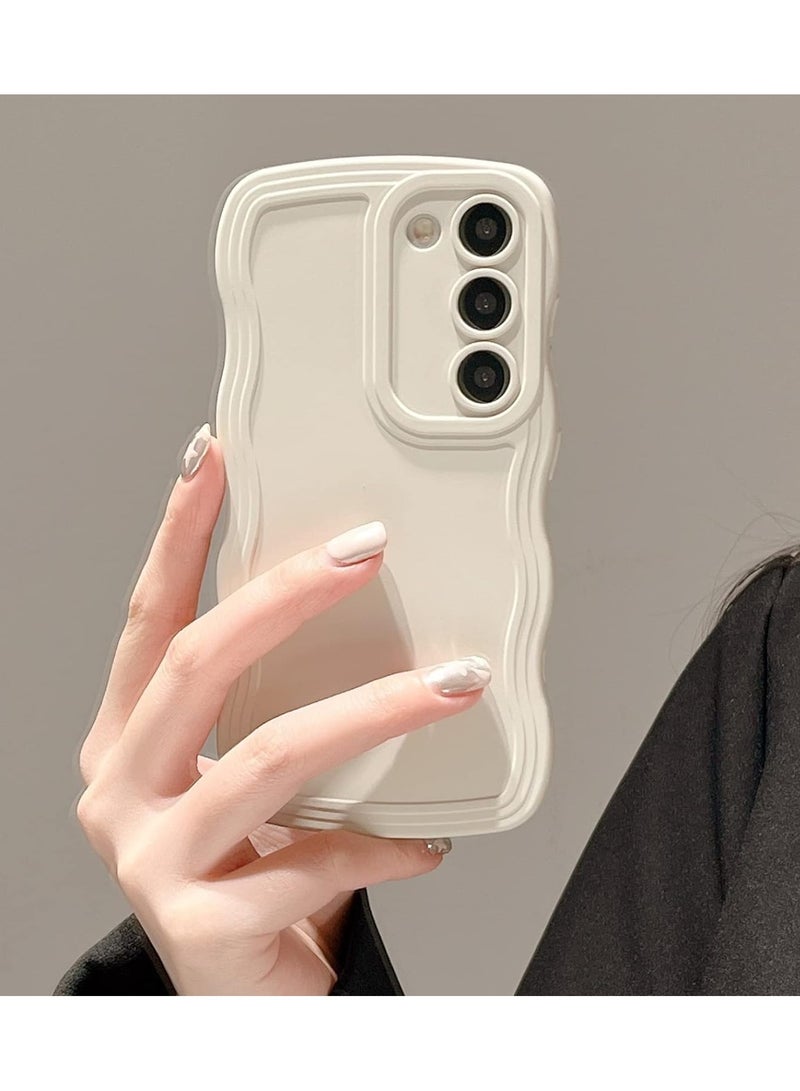 general Samsung Galaxy A35 5G Phone Case, Cute Wave Frame Slim Fit Shock Resistant Phone Bumper Cover Soft Beautiful Curly Wave Case Scratch Resistant TPU Case - Image 2