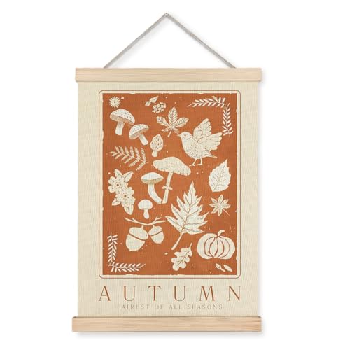 LUVADIAN Neutral Autumn Decor Poster Hanger Frame Falls Wall Art Decorations for Home Farmhouse Fall Fairest 12x16 Inches - Image 1
