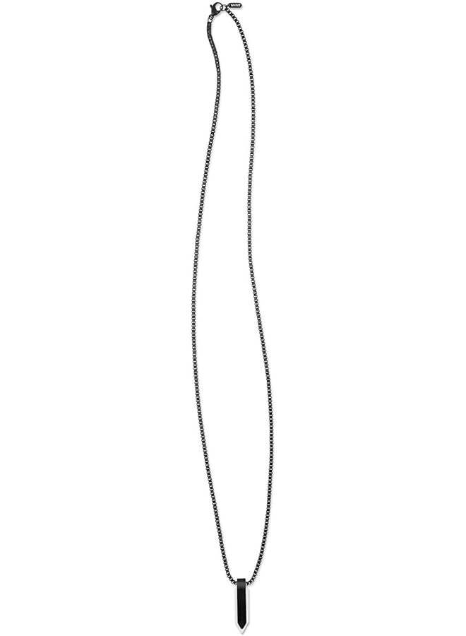 ام في ام تي قلادة رأس حربة سيراميك من الفولاذ المقاوم للصدأ للرجال، سوداء، مقاس واحد 28200207 - Image 2