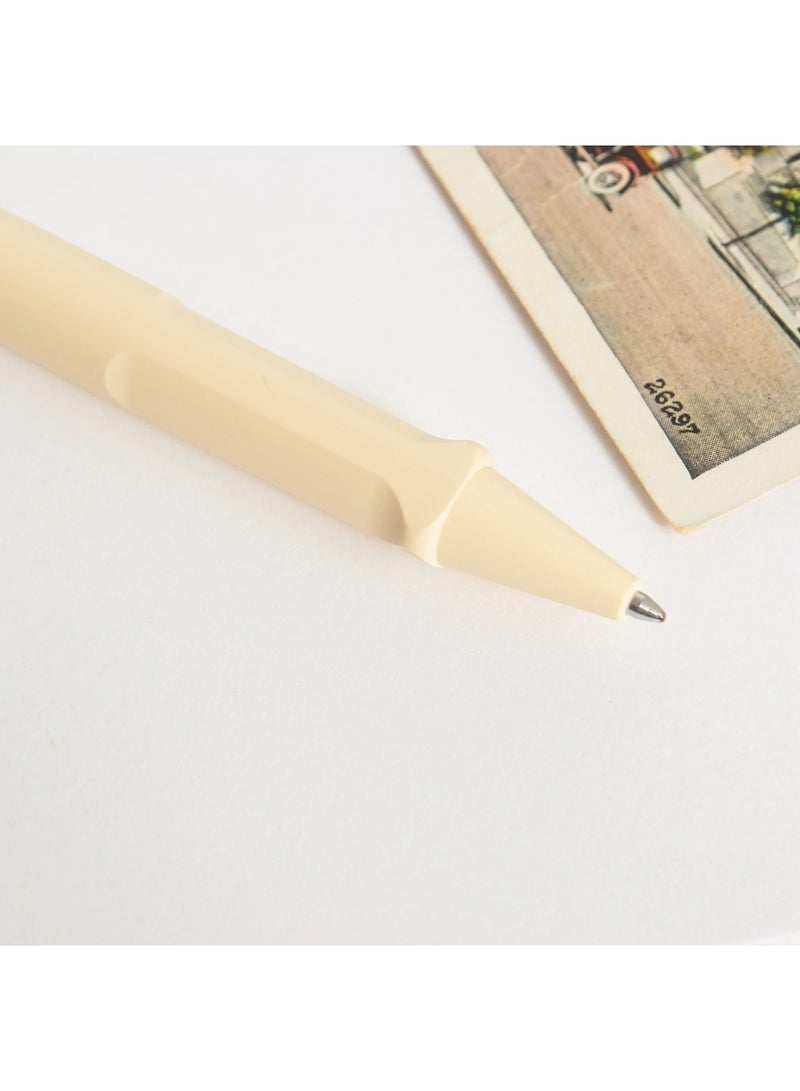 LAMY قلم حبر جاف سفاري طرف متوسط حبر أسود برميل كريمي مريح - Image 5